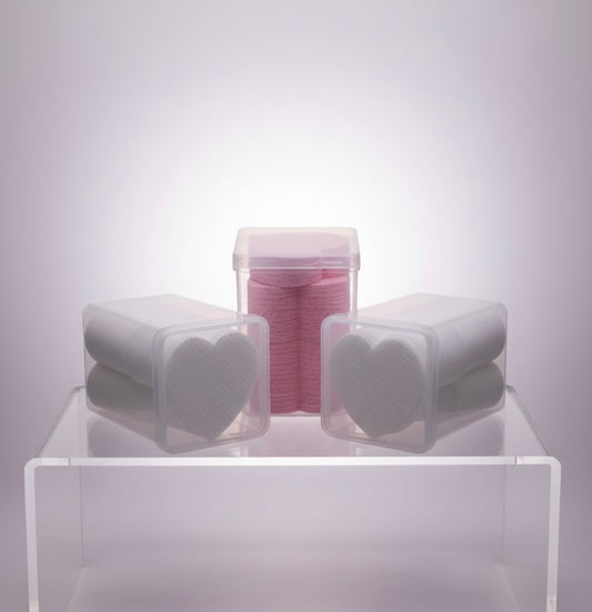 Heart Shaped Adhesive Wipes